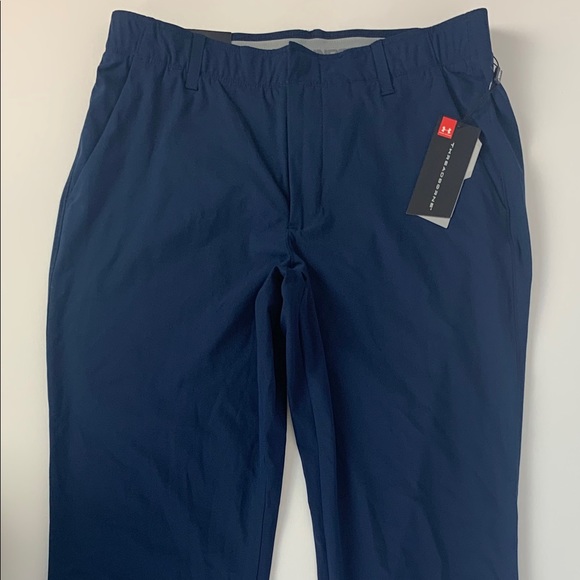 Under Armour Golf Threadborne Pants Navy 34/34 - Picture 1 of 8